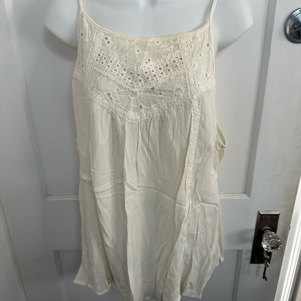 Maurices Cream Lace Camisole Top